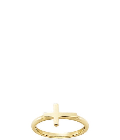 James Avery 14K Gold Horizon Cross Ring