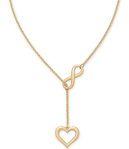 James Avery 14K Gold Infinite Love Y Necklace