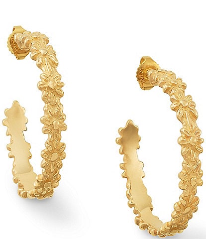 James Avery 14K Gold Margarita Large Hoop Earrings