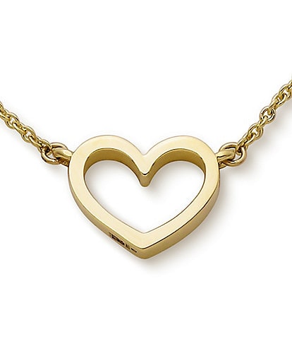 James Avery 14K Gold Petite Heart Pendant Necklace