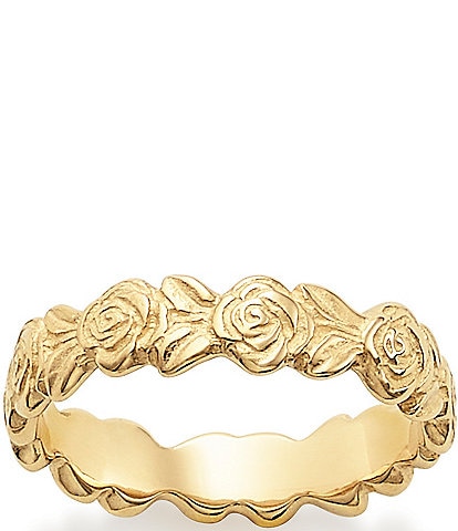 James Avery 14K Gold Rose Ring