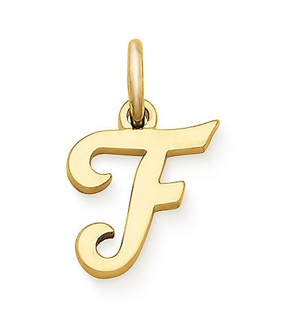 James Avery 14K Gold Script Initial Charm
