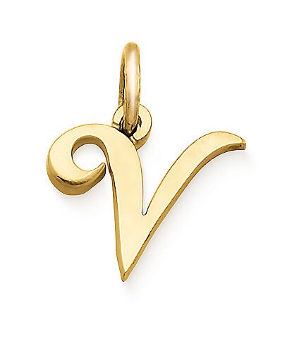 James Avery 14K Gold Script Initial Charm