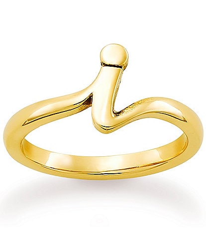 James Avery 14k Gold Script Initial Ring
