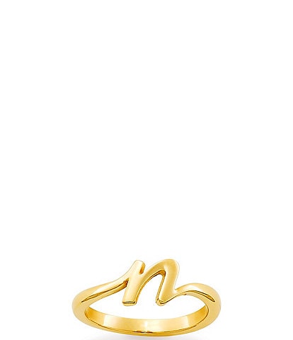 James Avery 14k Gold Script Initial Ring