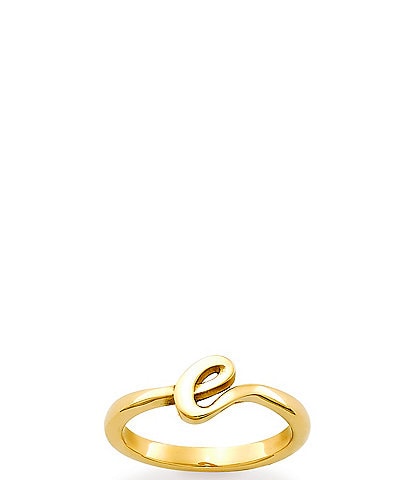 James Avery 14k Gold Script Initial Ring