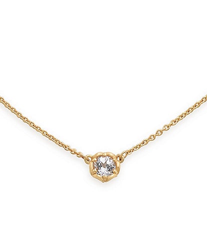 James Avery 14K Gold Cherished Birthstone Lab Created Pendant Necklace