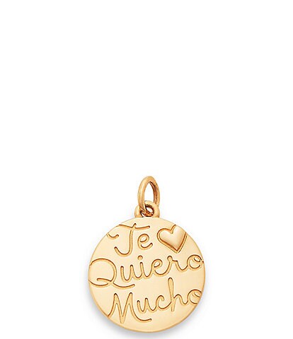 James Avery 14K Gold Te Quiero Mucho Charm