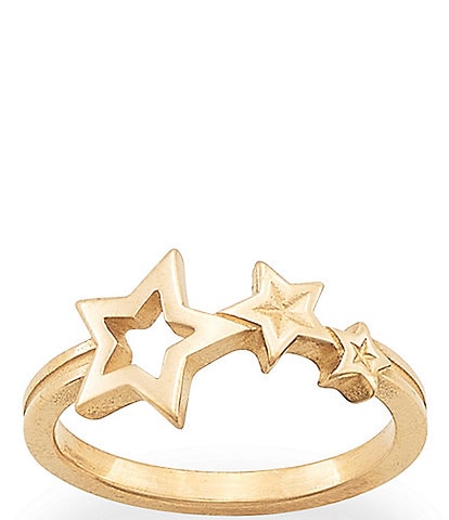 James Avery 14k Gold Twinkling Stars Ring