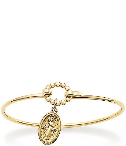 James Avery 14K Gold Virgin Mary Hook-On Bracelet