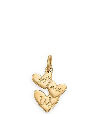 James Avery Hearts 14K Gold You Me Us Charm