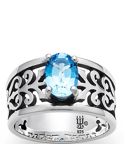 James Avery Adoree Ring with Blue Topaz