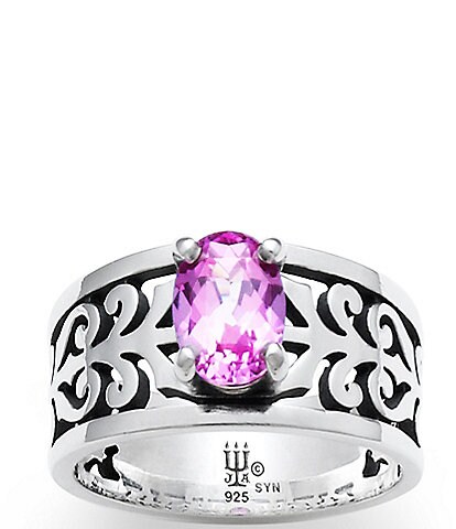 James Avery Adoree Ring with Lab-Created Pink Sapphire