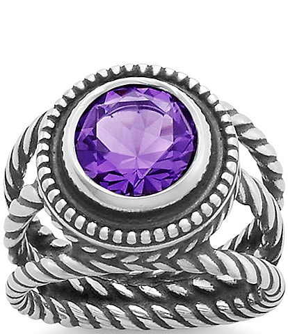 James Avery Amethyst Twisted Wire Ring