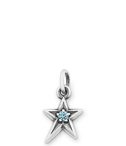 James Avery Birthstone Shining Star Pendant Charm