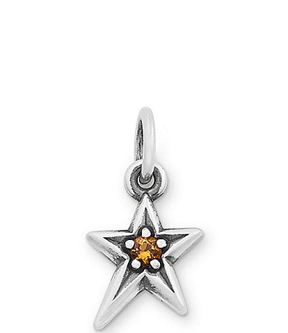James Avery Birthstone Shining Star Pendant Charm
