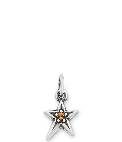 James Avery Birthstone Shining Star Pendant Charm