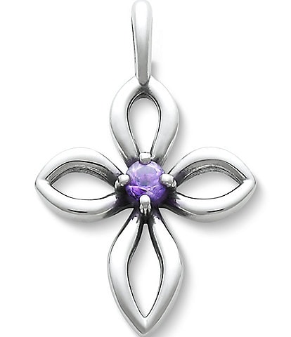 James Avery Avery Remembrance Cross February Birthstone with Amethyst