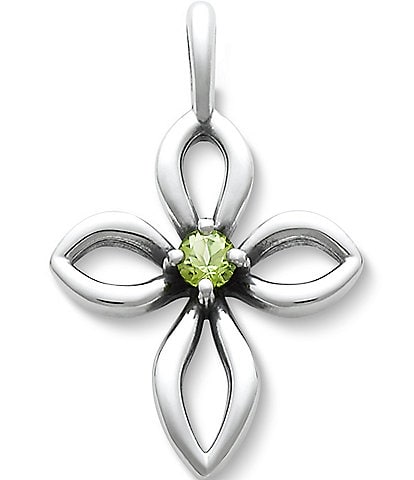 James Avery Avery Remembrance Cross August Birthstone with Peridot