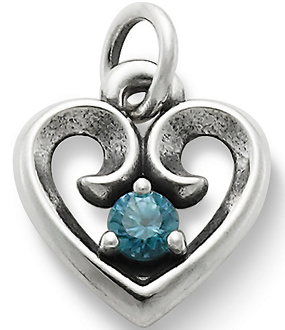 James Avery Avery Remembrance Heart Birthstone Charm