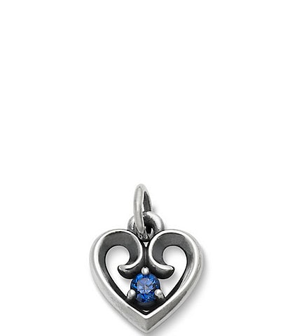 James Avery Avery Remembrance Heart Pendant Lab-Created Birthstone Charm