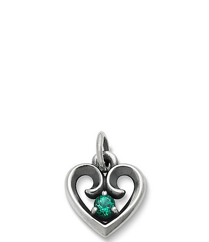 James Avery Avery Remembrance Heart Pendant Lab-Created Birthstone Charm