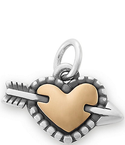 James Avery Beaded Heart and Arrow Charm