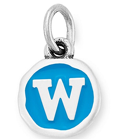 James Avery Blue Enamel Initial Charm