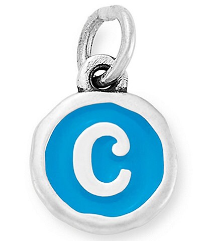 James Avery Blue Enamel Initial Charm