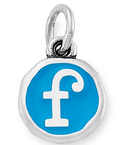 James Avery Blue Enamel Initial Charm