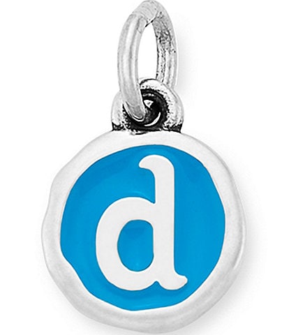James Avery Blue Enamel Initial Charm