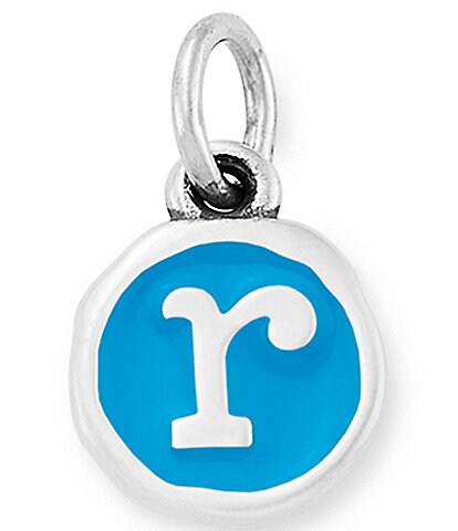 James Avery Blue Enamel Initial Charm