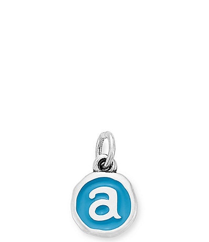 James Avery Blue Enamel Initial Charm