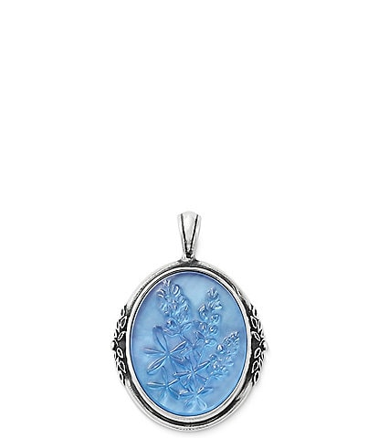James Avery Bluebonnet Sculpted Triplet Charm