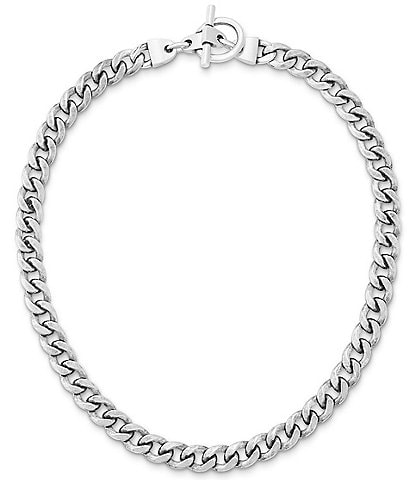 James Avery Bold Curb Chain Toggle Necklace