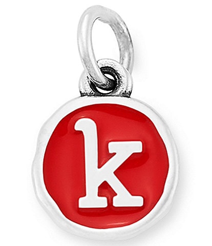 James Avery Red Enamel Initial Charm