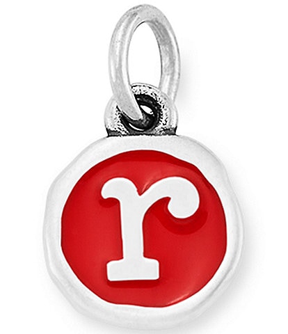 James Avery Red Enamel Initial Charm