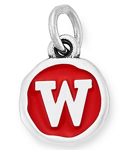 James Avery Red Enamel Initial Charm