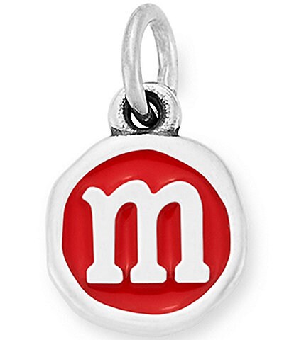 James Avery Red Enamel Initial Charm