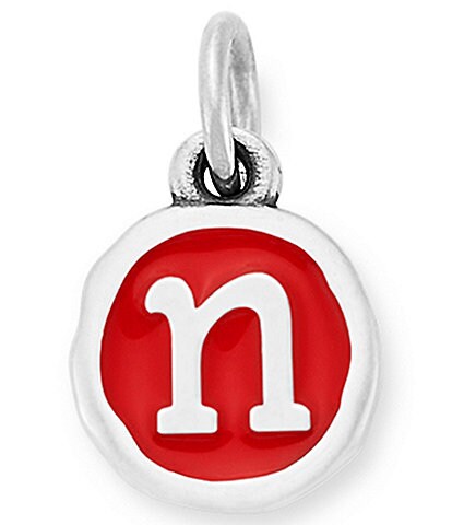 James Avery Red Enamel Initial Charm