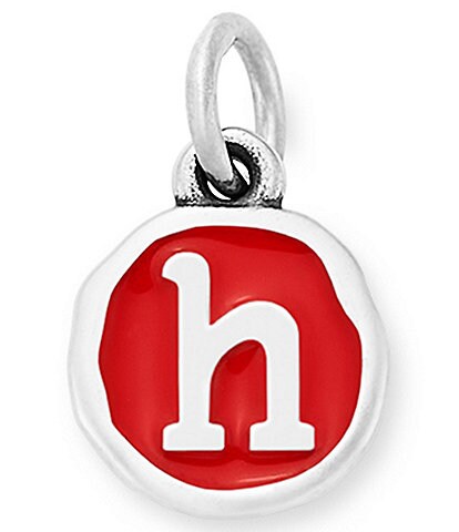 James Avery Red Enamel Initial Charm