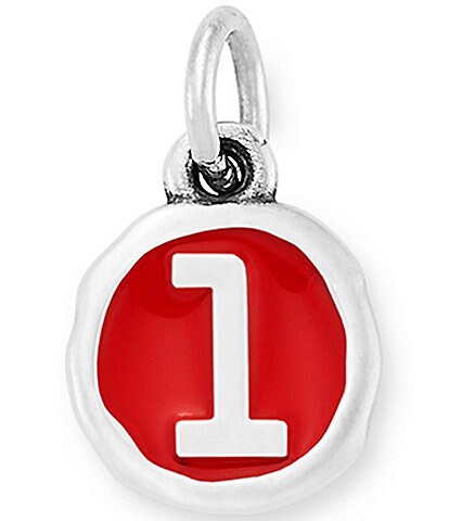 James Avery Red Enamel Initial Charm