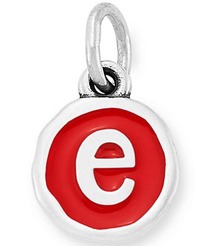 James Avery Red Enamel Initial Charm