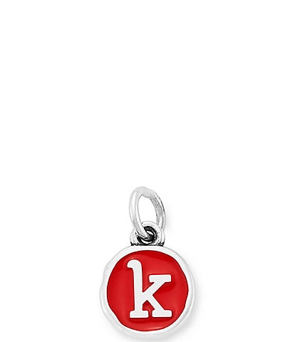 James Avery Red Enamel Initial Charm