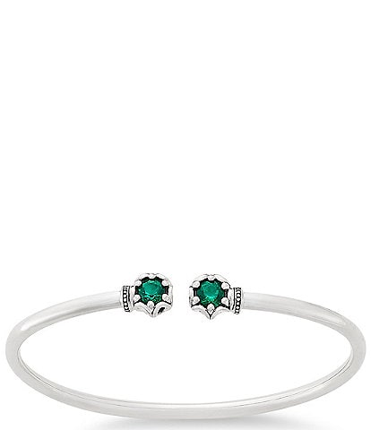 James Avery Cherished Birthstone Lab-Created Flexible Cuff Bracelet
