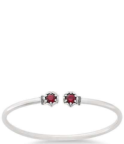 James Avery Cherished Birthstone Lab-Created Flexible Cuff Bracelet