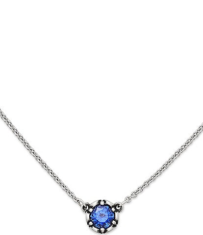 James Avery Cherished Birthstone Necklace with Lab-Created Blue Sapphire