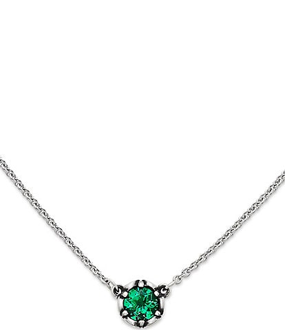 James Avery Cherished Birthstone Necklace with Lab-Created Emerald