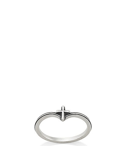 James Avery Chevron Cross Band Ring