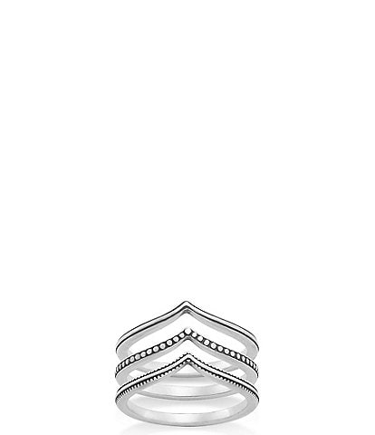 James Avery Chevron Ring Set
